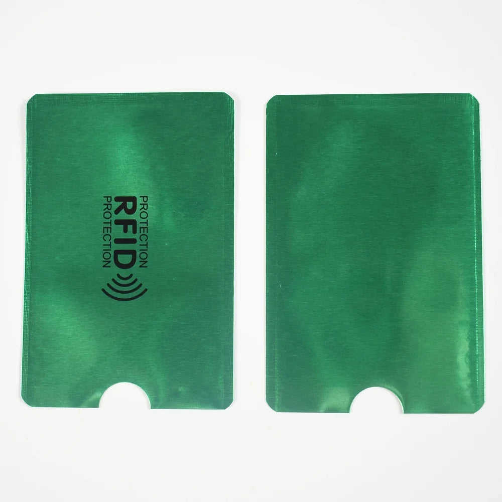 10PCS RFID Blocking Card Holder - NFC Anti Scan Aluminum Protector Case for ID & Bank Cards