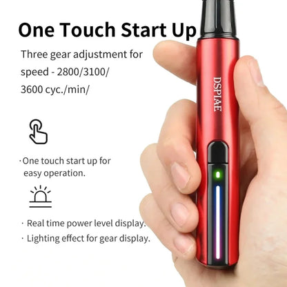 USB Electric Reciprocating Sander Pen – Mini Sanding Tool with 3 Heads & Self-Adhesive Sandpaper for Precision Craft Work