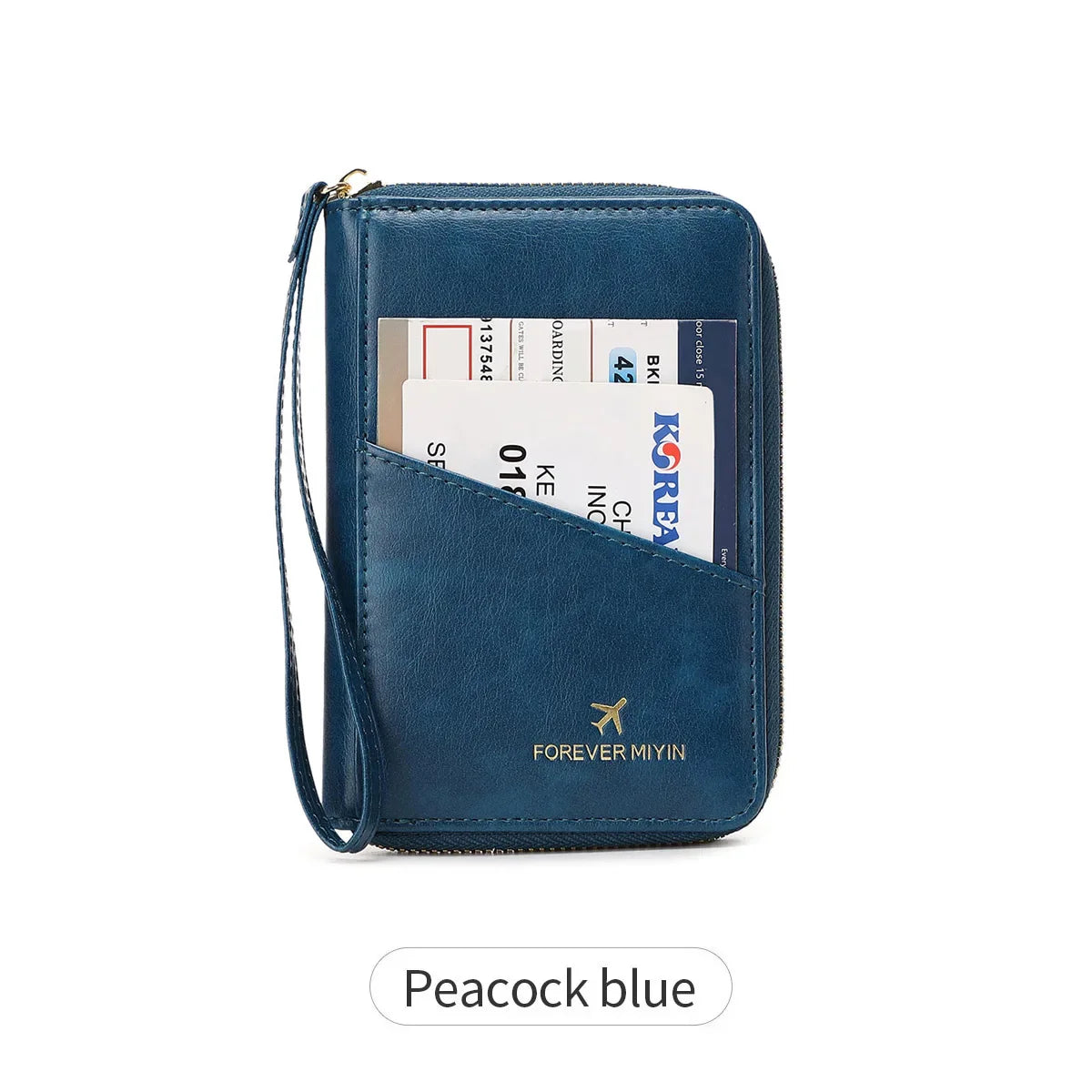 New Retro RFID PU Leather Passport Bag – Fashionable Multifunctional Passport Cover & Travel Clip for Men & Women
