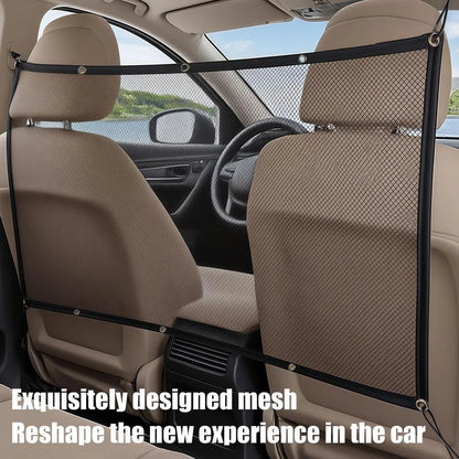 Pet Car Safety Barrier Net – Backseat Dog & Child Restraint Divider for Secure Vehicle Travel Protection