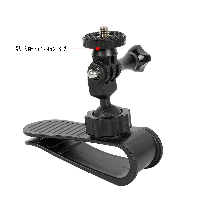 Car Camera Mount Sun Visor Clip – Holder for GoPro Hero 9-13, DJI Osmo Action 3-5 & Insta360 X3/X4 Accessories