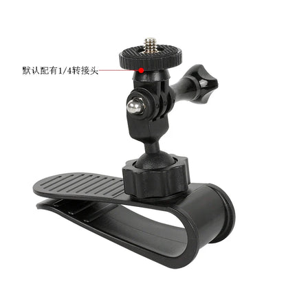 Car Camera Mount Sun Visor Clip – Holder for GoPro Hero 9-13, DJI Osmo Action 3-5 & Insta360 X3/X4 Accessories