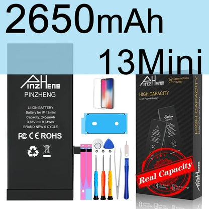 PINZHENG High Capacity Replacement Battery for iPhone X, XR, XS, 11, 12 & 13 Mini, Pro & Pro Max