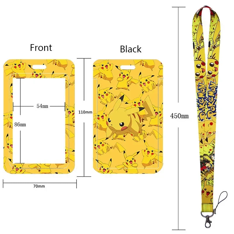 Pikachu Neck Strap Lanyard for Keys – ID Badge Holder, Keychain, Key Rings, Fashion Accessory Gift