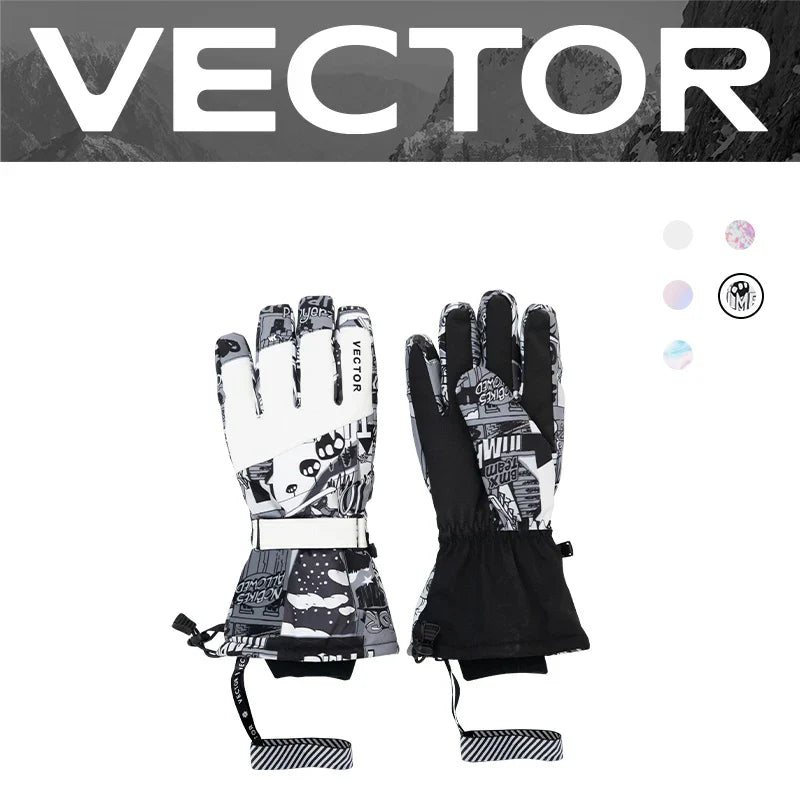 2-in-1 Extra Thick Ski Gloves – Waterproof, Windproof Winter Mittens for Men & Women
