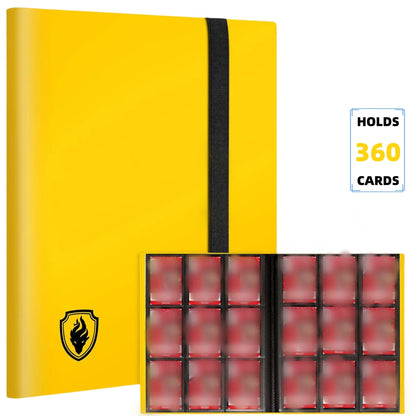 360 Pocket Trading Card Binder – 9 Pocket Side-Loading Album for Yugioh, MTG & TCG Cards