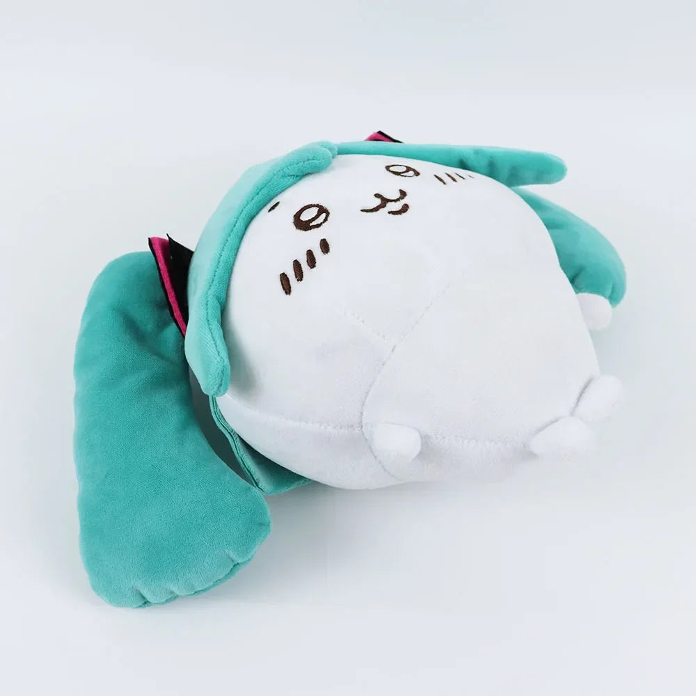 Cartoon Fit Hatsune & Chiikawa USAGI Plush Doll – Kawaii Bag Pendant Toy for Girls’ Holiday Gift