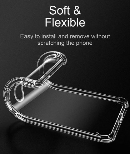 Luxury Transparent Silicone Case for Samsung Galaxy S25/S24/S20 FE/S10/S9/S8 Plus/S10E/Note 8/9/10 Lite – Soft Shockproof Protection