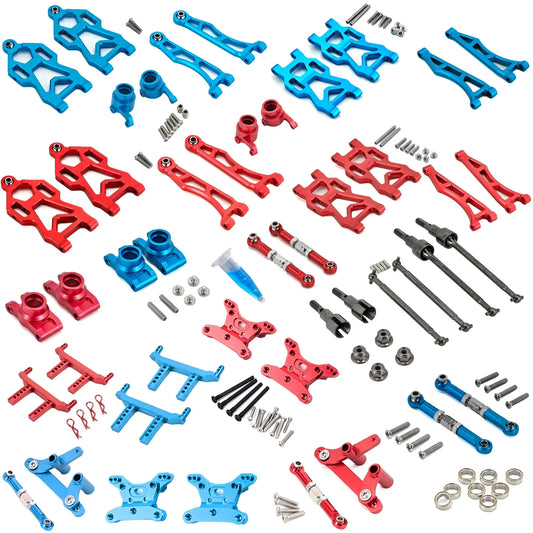 SCY Upgrade Metal Parts — Front & Rear Suspension, Wheel Hubs, Bearings, Steering Rod, Aluminum Components for 16101, 16102Pro, 16104, SG116, Q130
