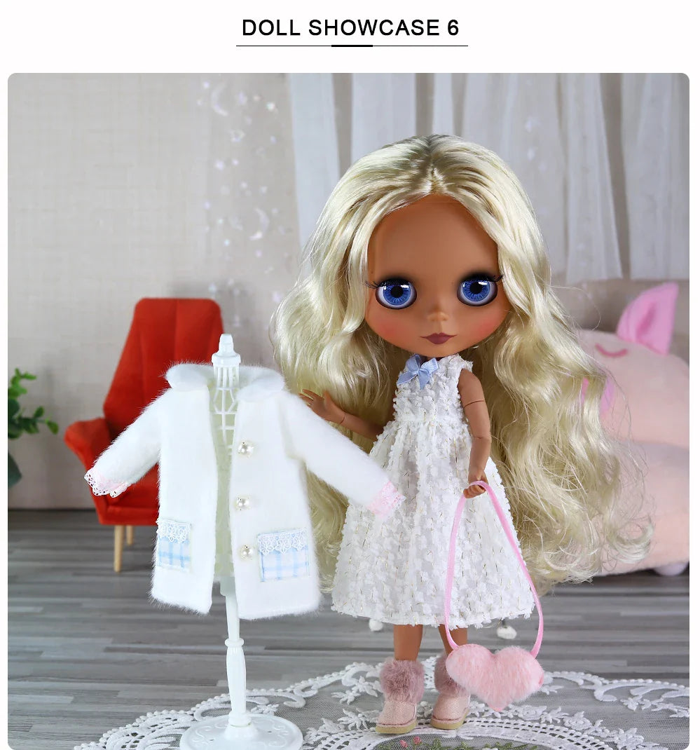 ICY DBS Blythe Doll 1/6 BJD – 30cm Joint Body Set with Random Eyes, Anime Girl Toy Gift