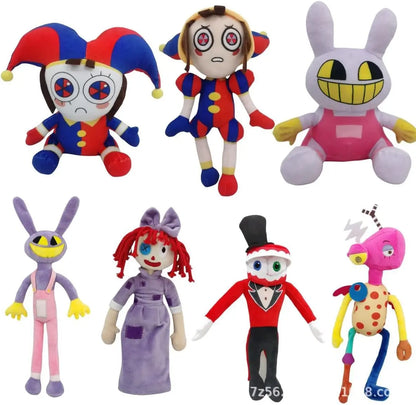 The Amazing Digital Circus Plush — Pomni & Jax Cute Stuffed Animal Dolls, Birthday & Christmas Gift for Kids
