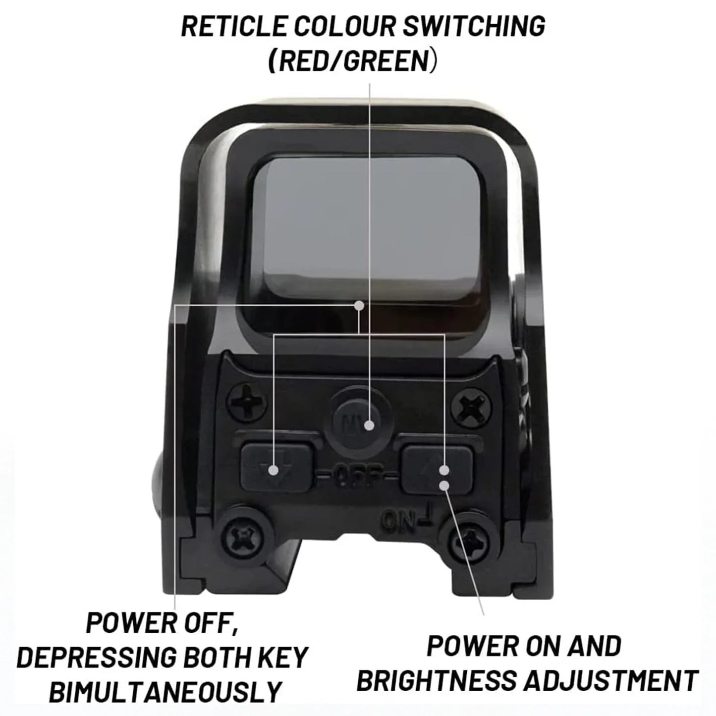 553 Holographic Sight – Red & Green Dot Optics Reflex Riflescope, Fits 20mm Rails, Ideal for Hunting Scopes