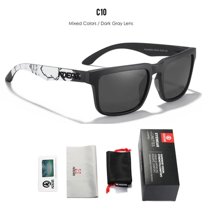 KDEAM Plus Size Polarized Sunglasses – 64mm Wide Fishing & Driving Glasses with Night Vision for Men