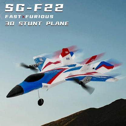 F22 RC Foam Plane – 4-Channel 6G Auto Stabilization with 4K Camera Remote Control Toy