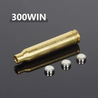 Multi-Caliber Laser Bore Sighter — 12GA, 20GA, 5.45x39, 7.62x39, 9x19mm, .223, .308, .338 Training Cartridge
