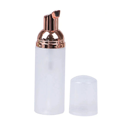 60ml Small Foam Dispenser Pump Bottle - Refillable Plastic Soap Container for Travel, Cleaning & Cosmetics Packaging