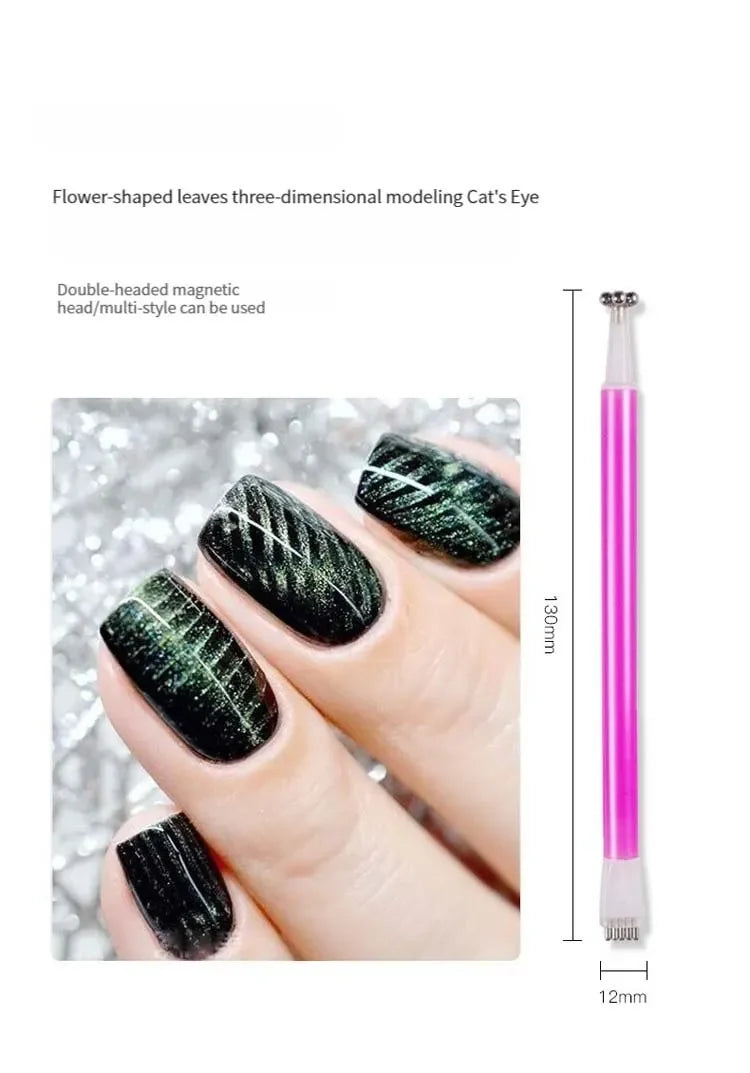 4PCS Multi-Functional Nail Art Magnet Set – Crystal Magnetic Bar for Gel Pattern Enhancement