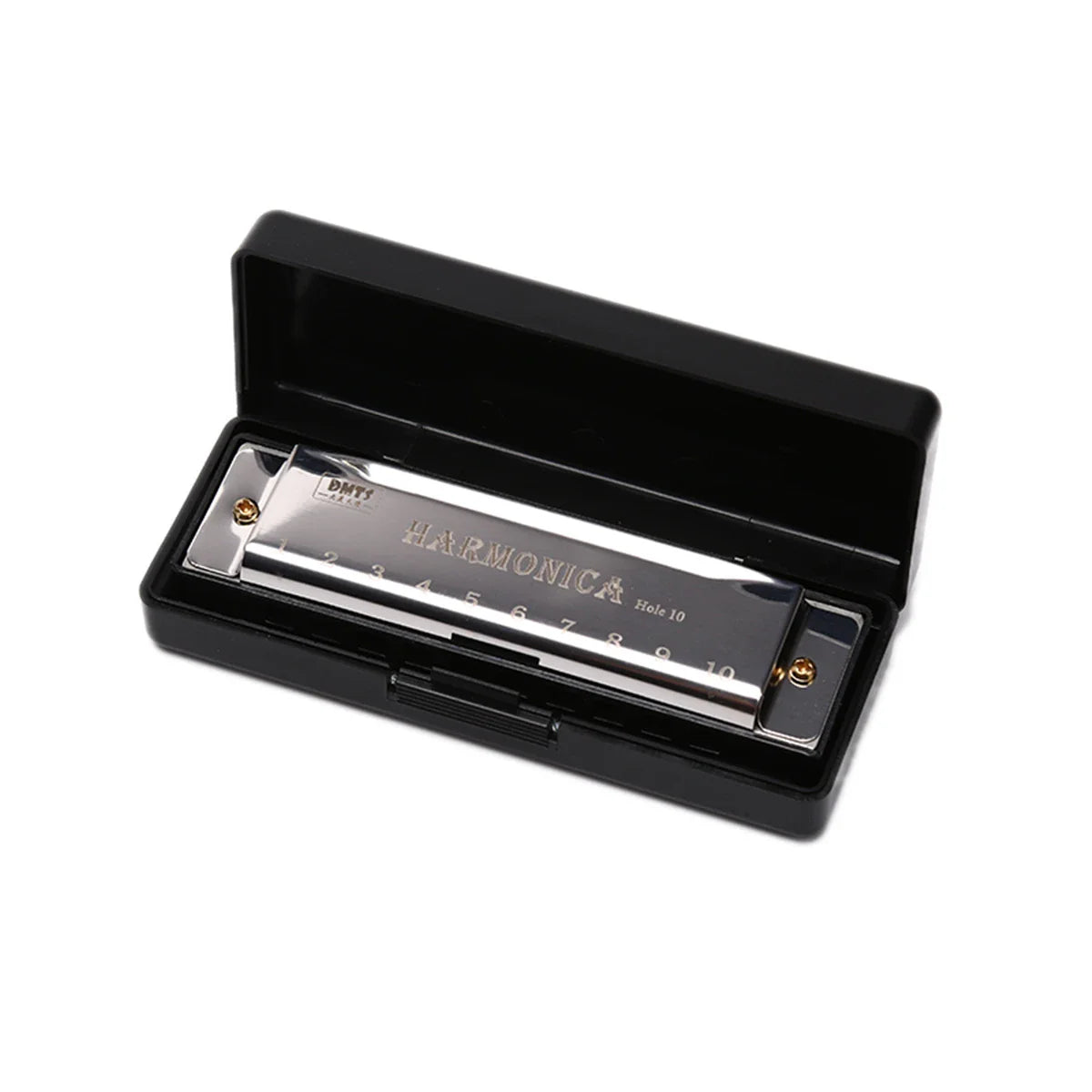 Harmonica Key of C - 10 Hole Diatonic for Beginners, Students & Kids with Case, Gift Ready