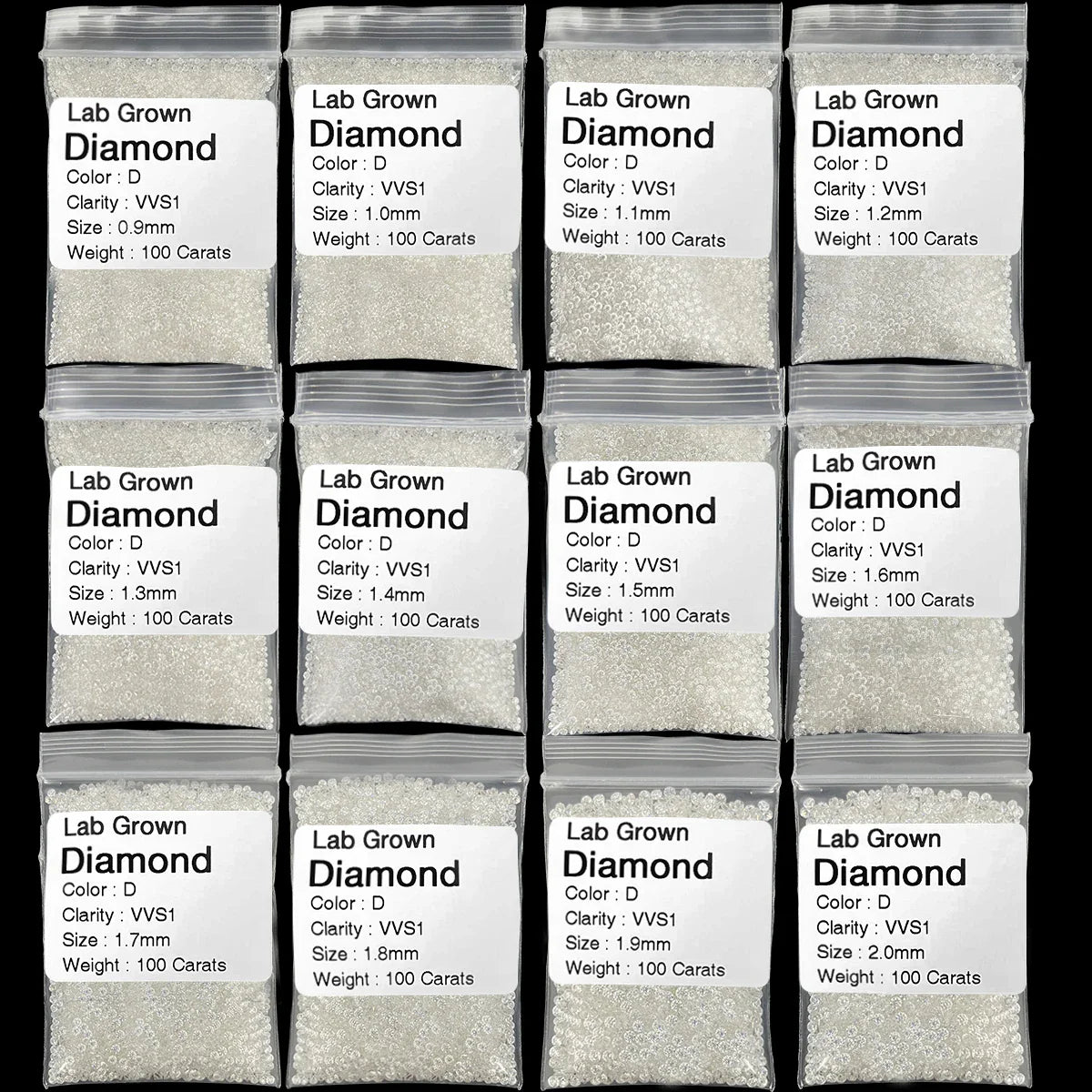 0.1–5CT Super White Lab-Grown Diamond Loose — IGI/GIA Certified, HPHT & CVD, DEFG VVS-SI, Diamond Tester Approved for Wedding Jewelry