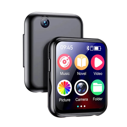 MP3 Music Player with Bluetooth 5.4 - HiFi MP4 Walkman, Full Touch Screen, Built-in Speaker, Recorder, Camera, FM & E-book