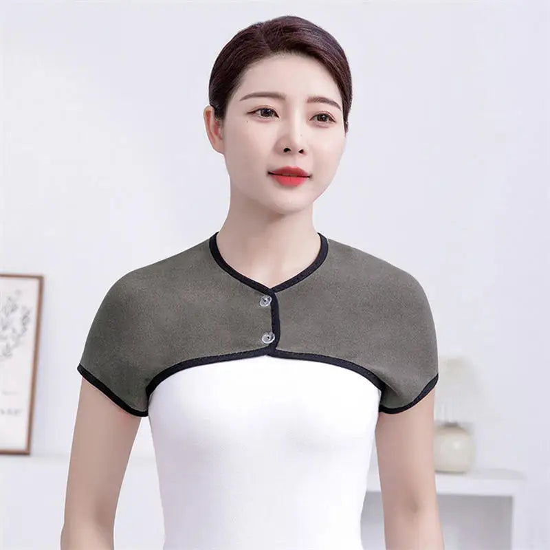 Back & Shoulder Support Brace – Men & Women Shoulder Warmer Wrap for Rotator Cuff Pain & Chronic Inflammation Relief