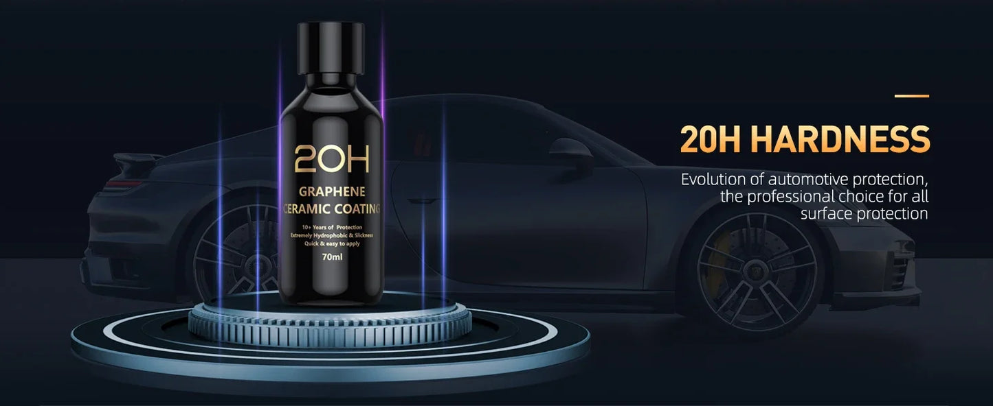 Graphene Ceramic Coating – 12H/20H Self-Healing UV Protection for Professional Car Detailing (10+ Years)