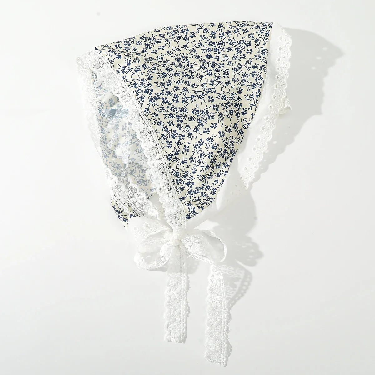 Fabric Printing Triangle Scarf — Flower Turban Bandana Headband for Women Retro Hair Accessories