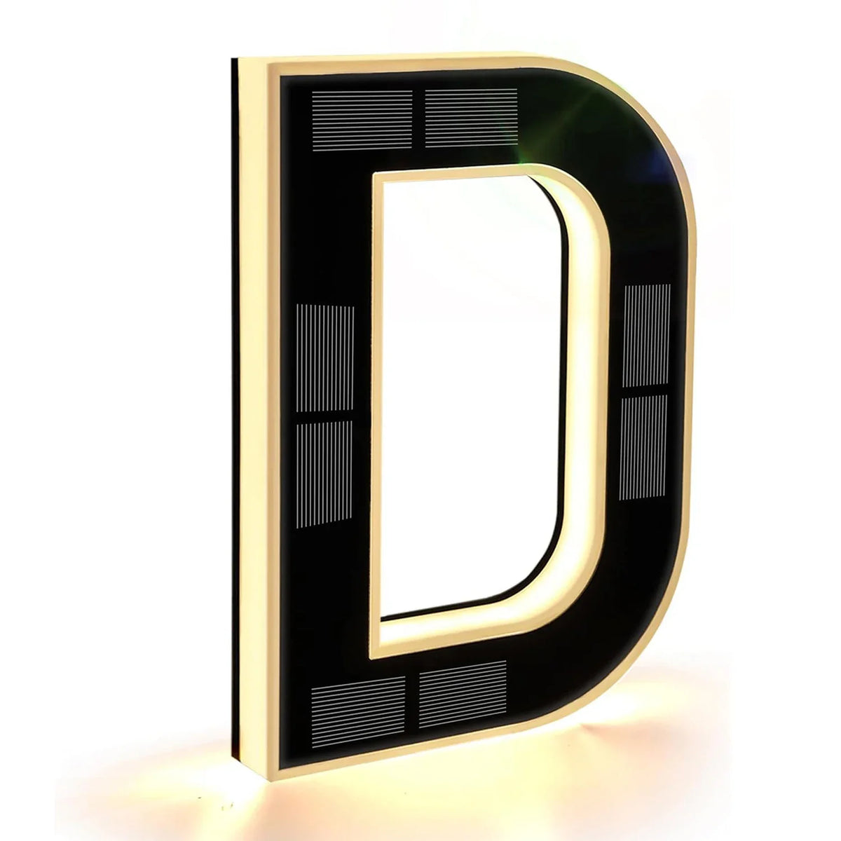 Solar House Number Light - Modern LED Address Sign with Light Sensor for Outdoor Use