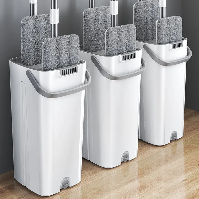 360° Rotating Microfiber Spin Mop and Bucket Set - Versatile Wet and Dry Floor Cleaning Solution for Household Use