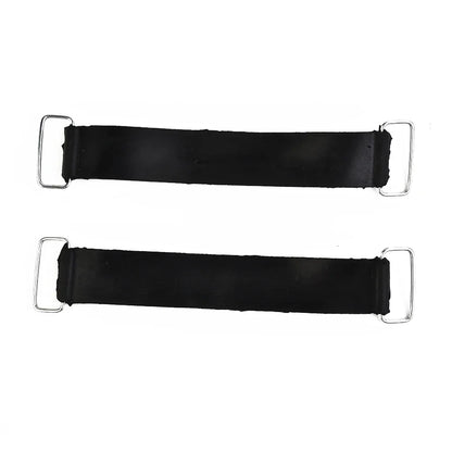 2pcs Motorcycle Rubber Battery Strap Holders — 18-23cm Belt for Honda, Scooters, Tricycles & All Motorcycles
