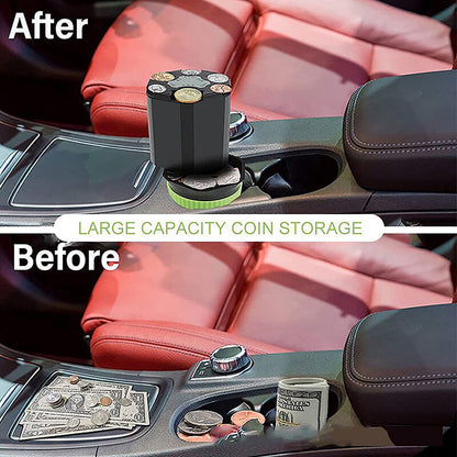 Car Piggy Bank – Large Capacity Plastic Coin Storage Box, Euro & Dollar Organizer, Kids Toy Gift Wallet