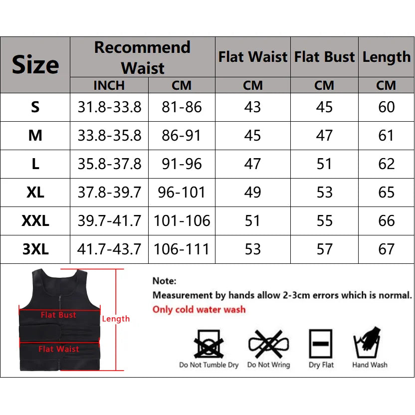 Men’s Body Shaper Waist Trainer Vest – Slimming Sauna Sweat Compression Undershirt, Fat-Burning Workout Shapewear Tank Top