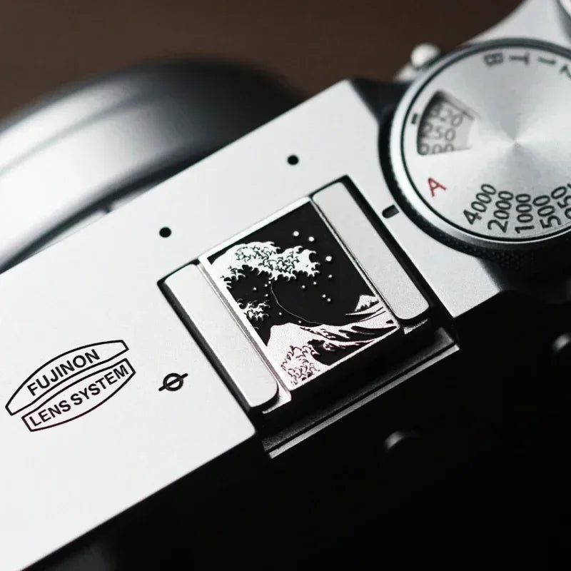 The Great Wave Camera Hot Shoe Cover - Protective Accessory for Canon R5 Mark II Fujifilm XT50 Nikon Sony A9M3 Lumix S9 Cameras