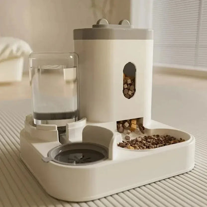 Automatic Pet Feeder with Water Fountain – Large Capacity Dog & Cat Food Bowl