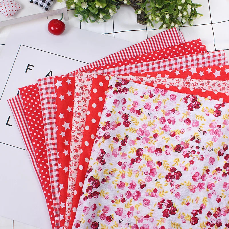 Printed Cotton Fabric Squares 25×25cm — Sewing, Quilting, Patchwork & DIY Handmade Craft Material