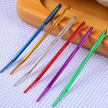 Knitting Yarn Needle Set – Bent Tip Tapestry Needles, Large Eye Blunt Needles for Hand Sewing, Knitting & Crochet