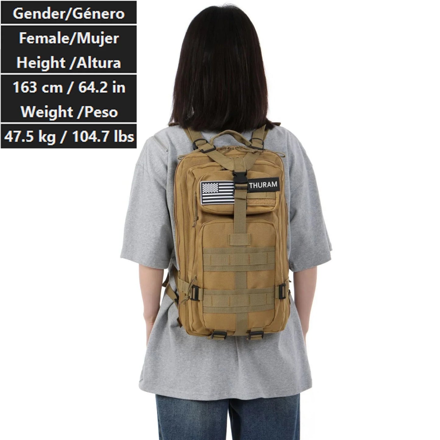 30L/50L Waterproof Nylon Backpack – 1000D Tactical Outdoor Bag for Camping, Hiking, Fishing & Hunting