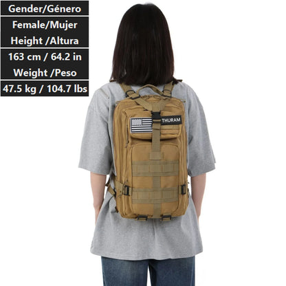 30L/50L Waterproof Nylon Backpack – 1000D Tactical Outdoor Bag for Camping, Hiking, Fishing & Hunting