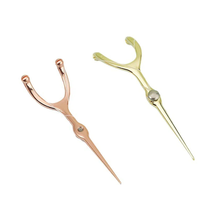 Stainless Steel Toothpick & Dental Floss Holder Set – Reusable Y-Shape Eco-Friendly Teeth Cleaning Tool