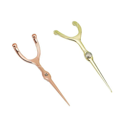 Stainless Steel Toothpick & Dental Floss Holder Set – Reusable Y-Shape Eco-Friendly Teeth Cleaning Tool