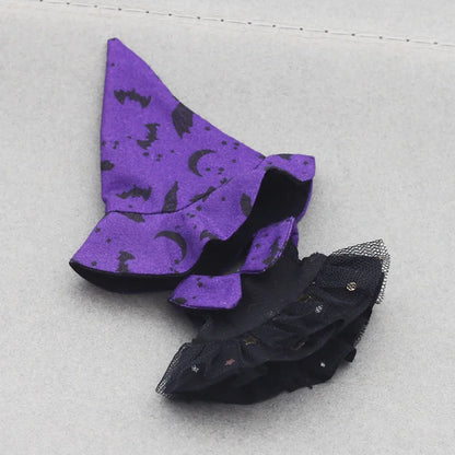 Labubu Halloween Cloak Dress with Hat — 10.5cm V4 The Monsters Pin for Love Series Doll Clothes & Accessories