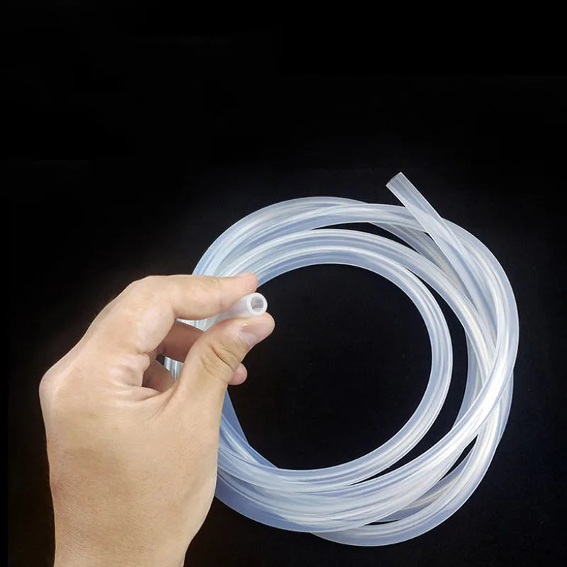 Silicon Aquarium Oxygen Pump Hose - 4x6mm, 1m/3m/5m/10m, Food Grade Tube for Fish Tank & Pond