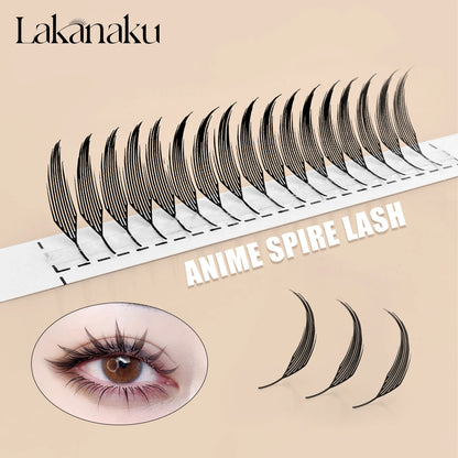 Premium Mink Eyelash Extensions by LAKANAKU — Cashmere Feather Individual Lashes C/CC/D Curl