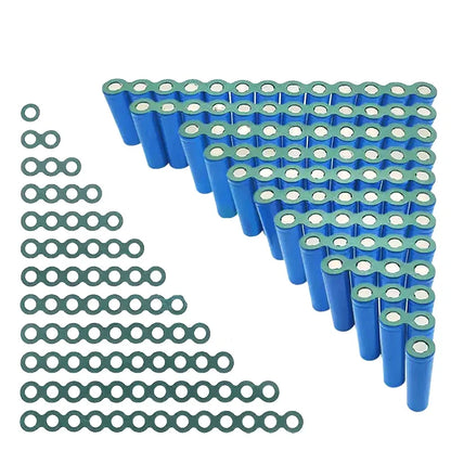 18650 Li-ion Battery Insulation Gaskets – Barley Paper Adhesive Pads for Lithium Cell Protection & Isolation