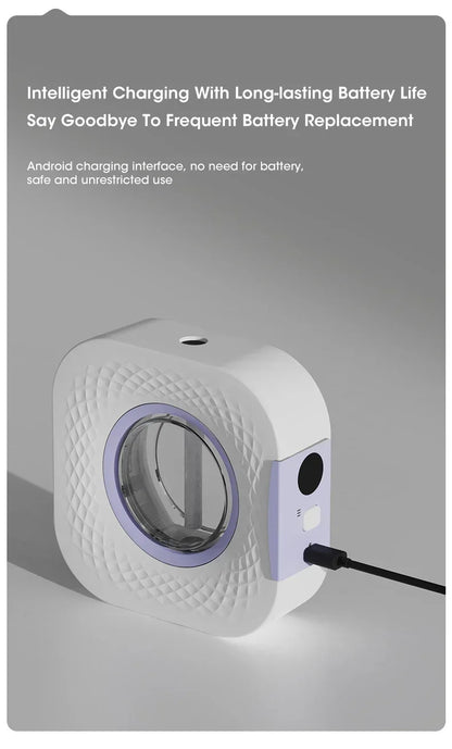 Smart Aroma Diffuser & Air Purifier - Digital Display, 4 Gears, USB Charging, Wall Mount or Tabletop for Living Room
