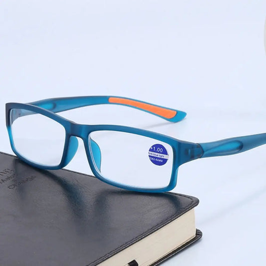 Ultralight Anti-Blue Light Reading Glasses – Sport Presbyopia Eyewear for Men & Women +100 to +400