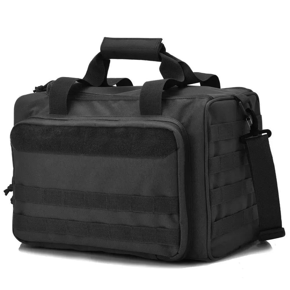 Tactical Gun Range Bag - Deluxe Pistol Shooting Duffle Bag for Range Gear & Accessories