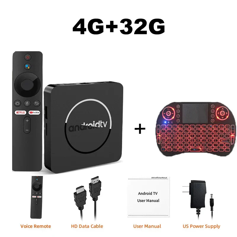 Q10 Android 14 8K Smart TV Box – Allwinner H313, 128GB, Dual WiFi, BT5.0, HDR10+ Media Player with Google Voice Assistant