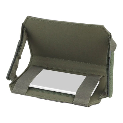 Tactical Admin Phone Pouch MOLLE – Military Hunting Vest Front Panel Map Holder & Utility Carrier Bag for Outdoor Navigation