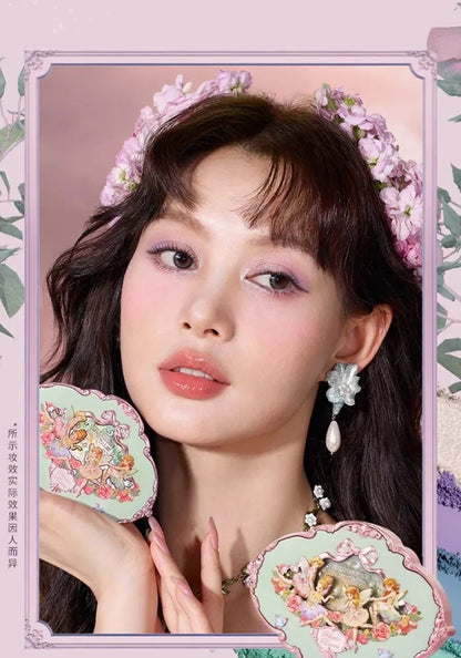 Flower Knows Moonlight Mermaid Eyeshadow Palette – 5-Color Matte, Shimmer & Glitter Waterproof Eye Shadow